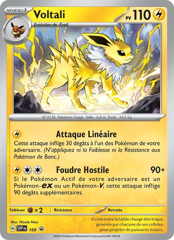 Voltali — SVP Black Star Promos 169 French Pokémon card