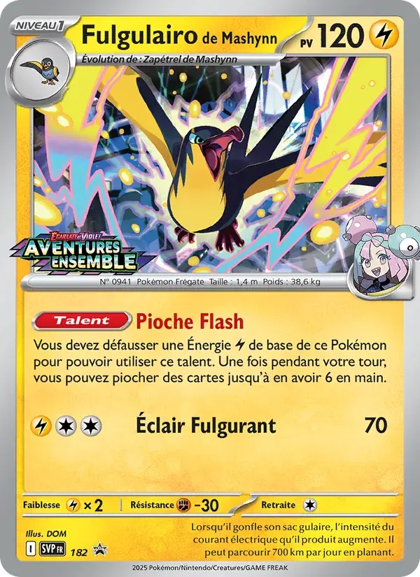 Fulgulairo de Mashynn — SVP Black Star Promos 182 French Pokémon card