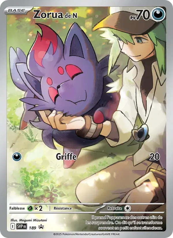 Zorua de N — SVP Black Star Promos 189 French Pokémon card