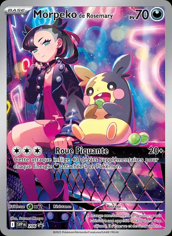 Morpeko de Rosemary — SVP Black Star Promos 206 French Pokémon card