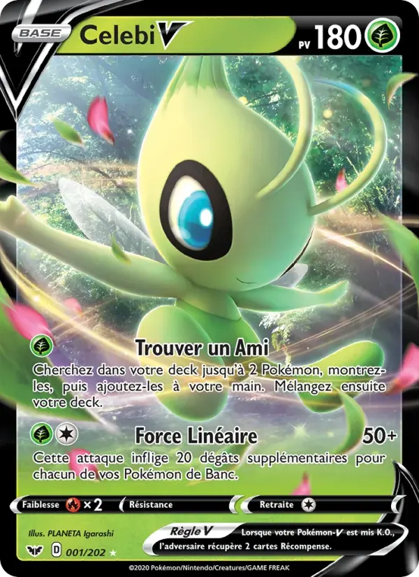Celebi V — Épée et Bouclier 1 French Pokémon card