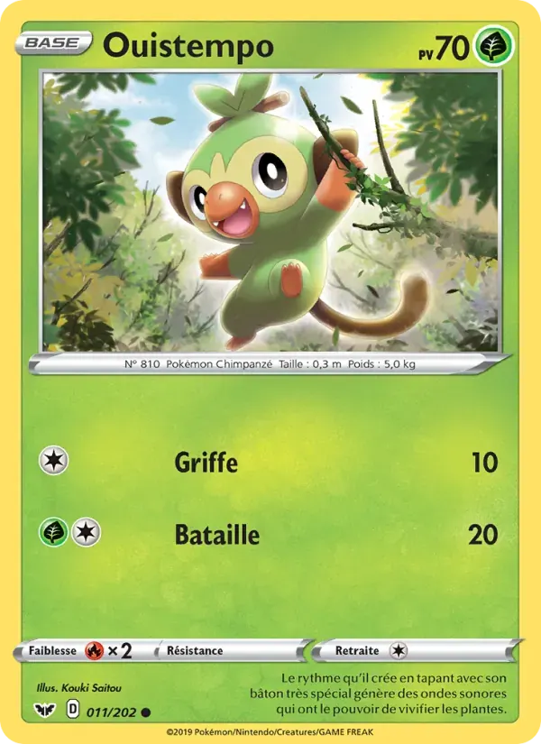 Ouistempo — Épée et Bouclier 11 French Pokémon card