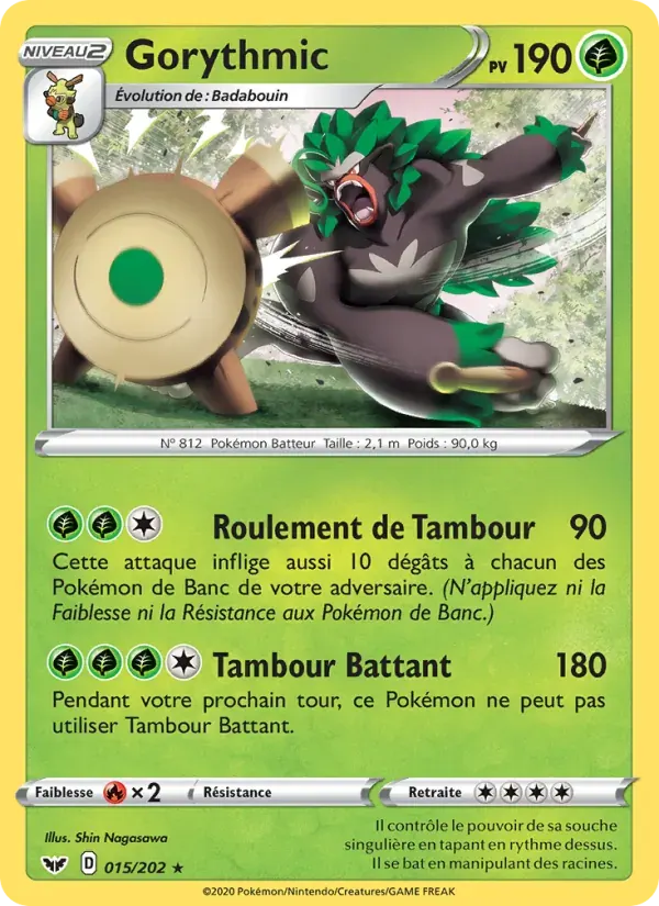 Gorythmic — Épée et Bouclier 15 French Pokémon card