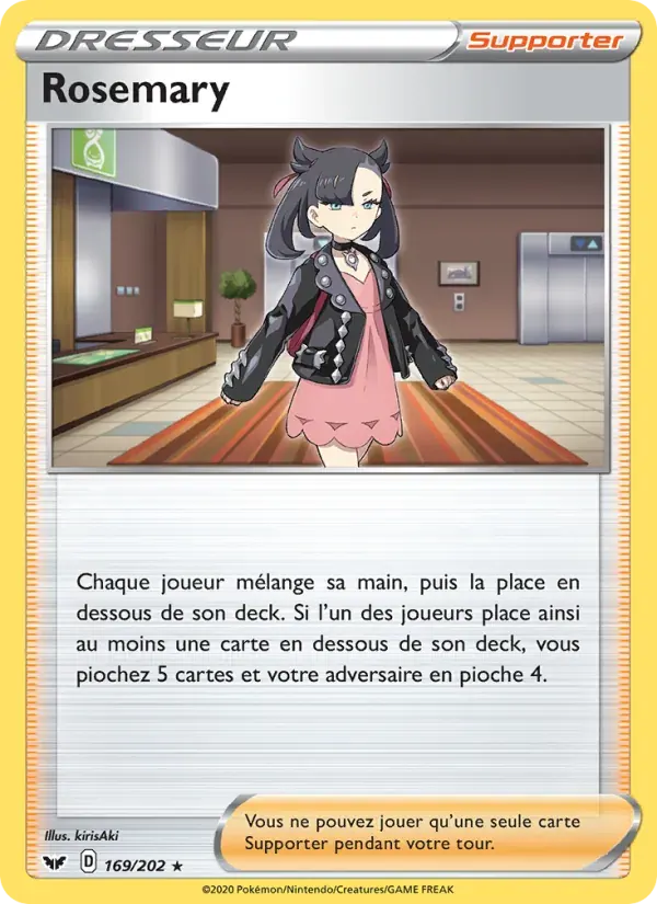 Rosemary — Épée et Bouclier 169 French Pokémon card