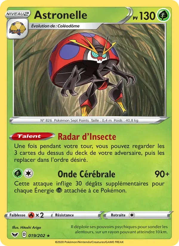 Astronelle — Épée et Bouclier 19 French Pokémon card