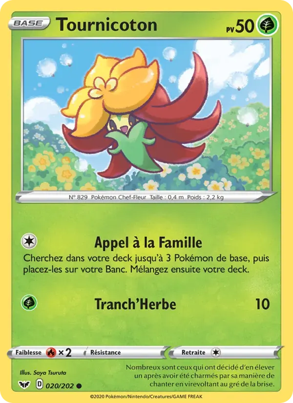 Tournicoton — Épée et Bouclier 20 French Pokémon card