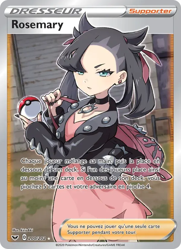 Rosemary — Épée et Bouclier 200 French Pokémon card