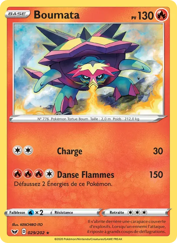 Boumata — Épée et Bouclier 29 French Pokémon card