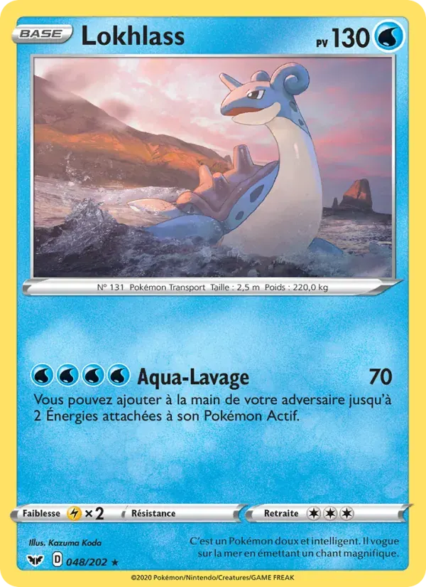 Lokhlass — Épée et Bouclier 48 French Pokémon card