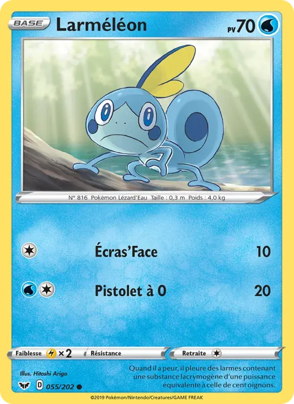 Larméléon — Épée et Bouclier 55 French Pokémon card