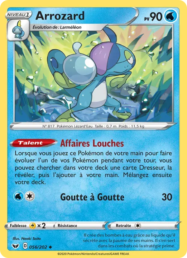 Arrozard — Épée et Bouclier 56 French Pokémon card