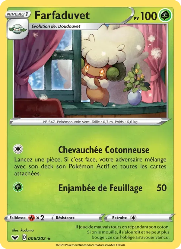 Farfaduvet — Épée et Bouclier 6 French Pokémon card