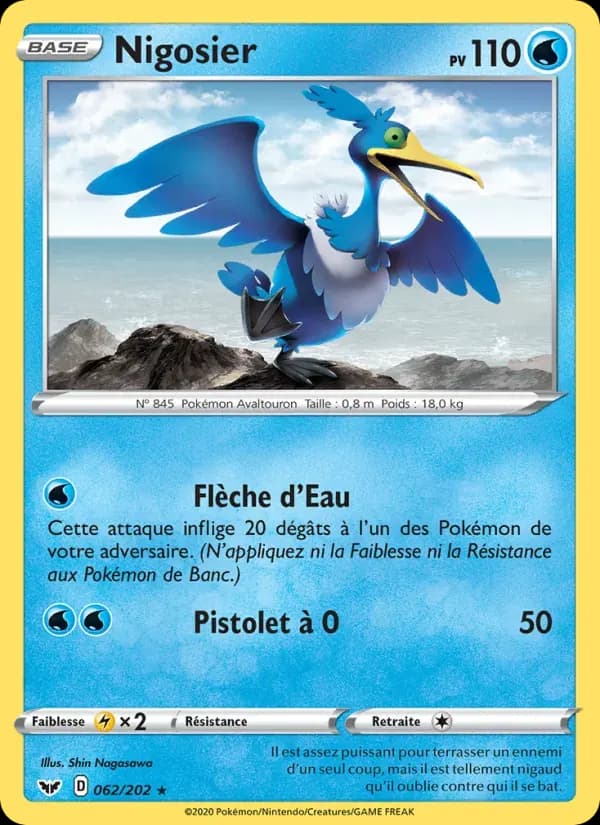 Nigosier — Épée et Bouclier 62 French Pokémon card