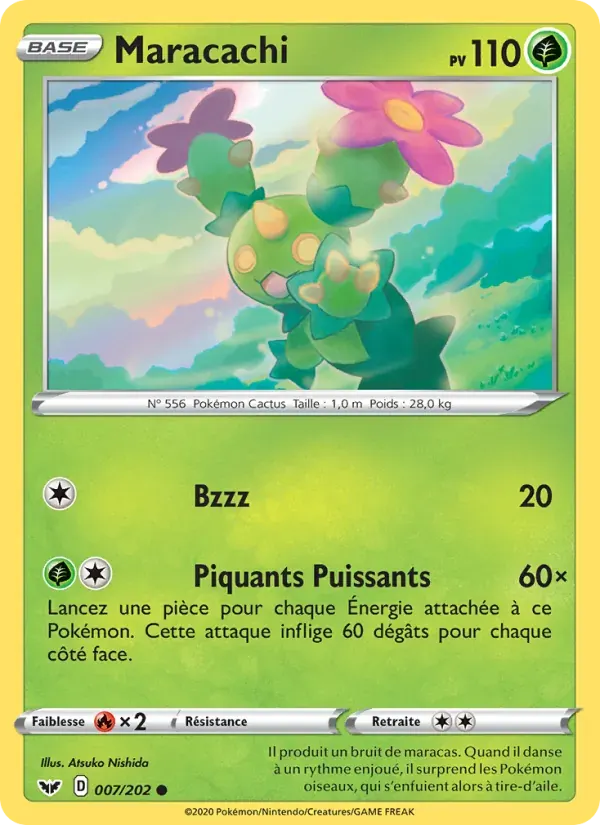 Maracachi — Épée et Bouclier 7 French Pokémon card