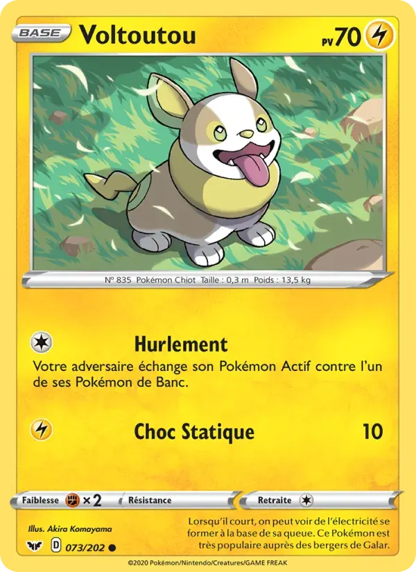 Voltoutou — Épée et Bouclier 73 French Pokémon card