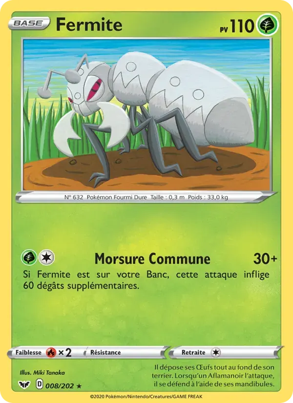 Fermite — Épée et Bouclier 8 French Pokémon card