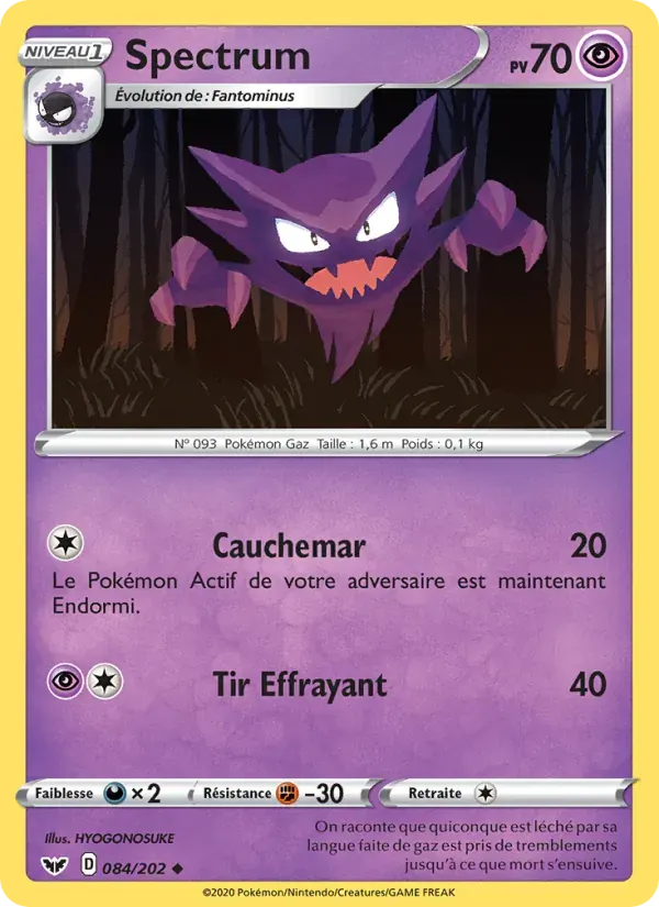 Spectrum — Épée et Bouclier 84 French Pokémon card