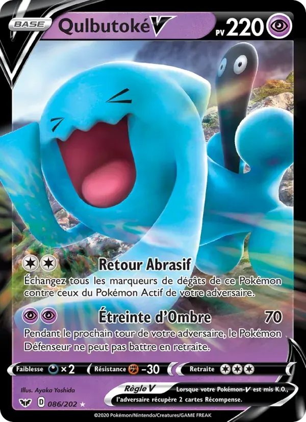 Qulbutoké V — Épée et Bouclier 86 French Pokémon card