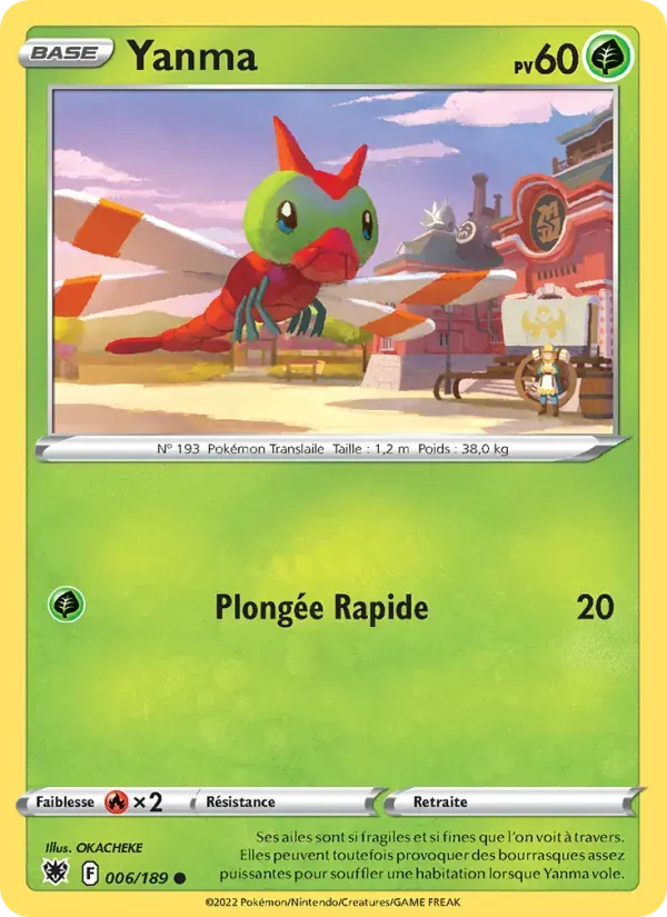 Yanma — Astres Radieux 6 French Pokémon card