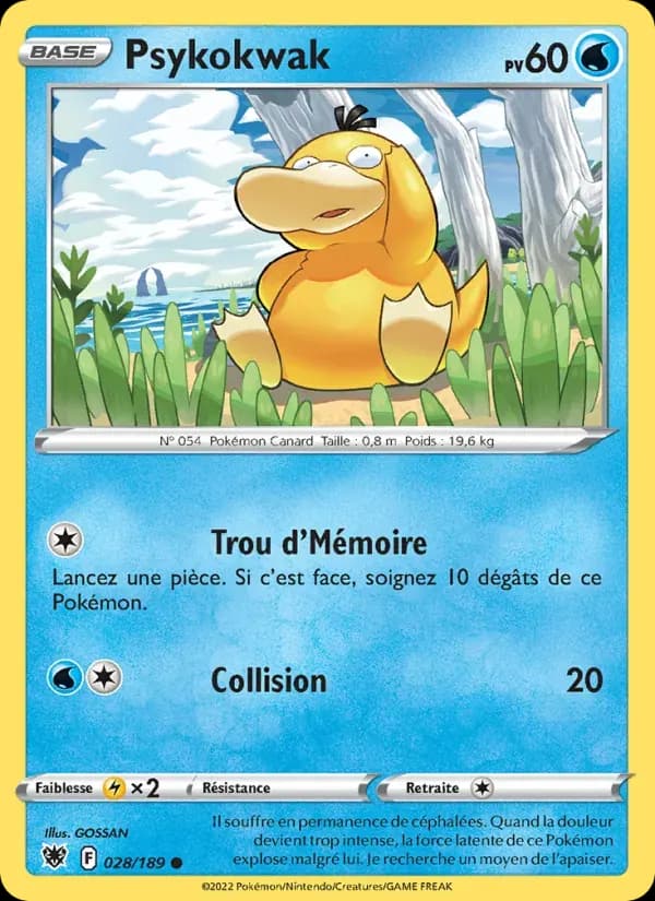 Psykokwak — Astres Radieux 28 French Pokémon card