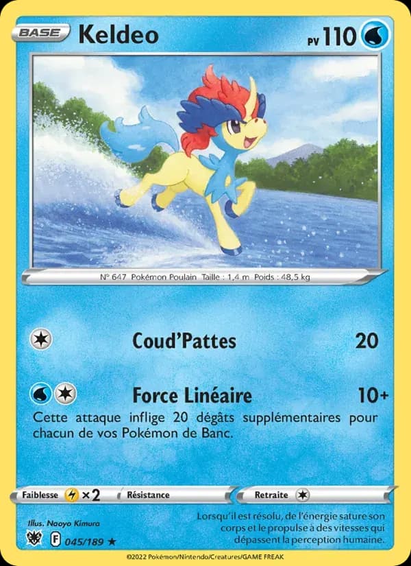 Keldeo — Astres Radieux 45 French Pokémon card