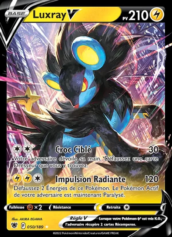 Luxray V — Astres Radieux 50 French Pokémon card