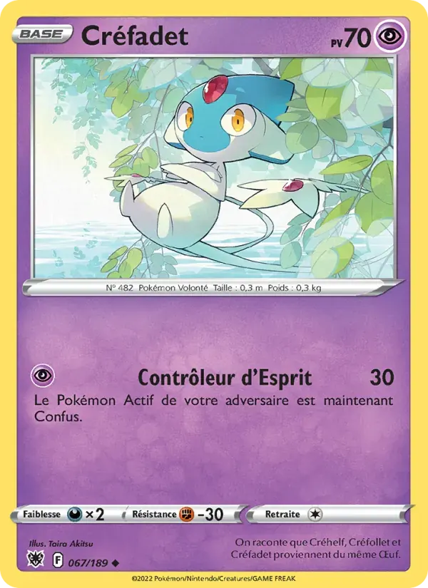 Créfadet — Astres Radieux 67 French Pokémon card