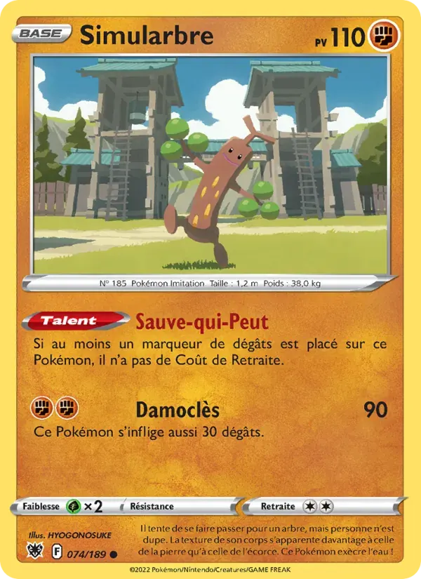 Simularbre — Astres Radieux 74 French Pokémon card
