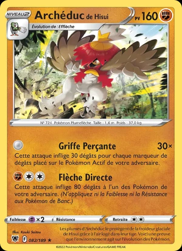 Archéduc de Hisui — Astres Radieux 82 French Pokémon card