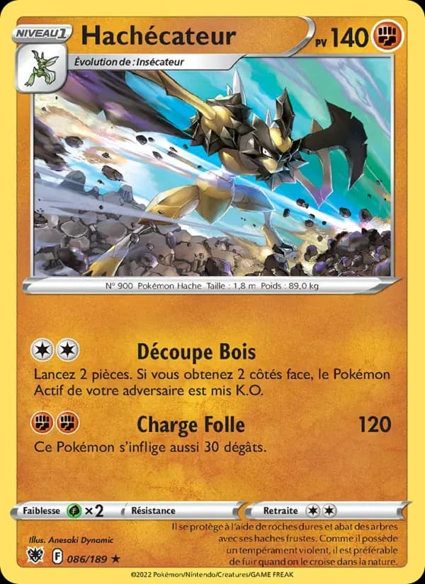 Hachécateur — Astres Radieux 86 French Pokémon card