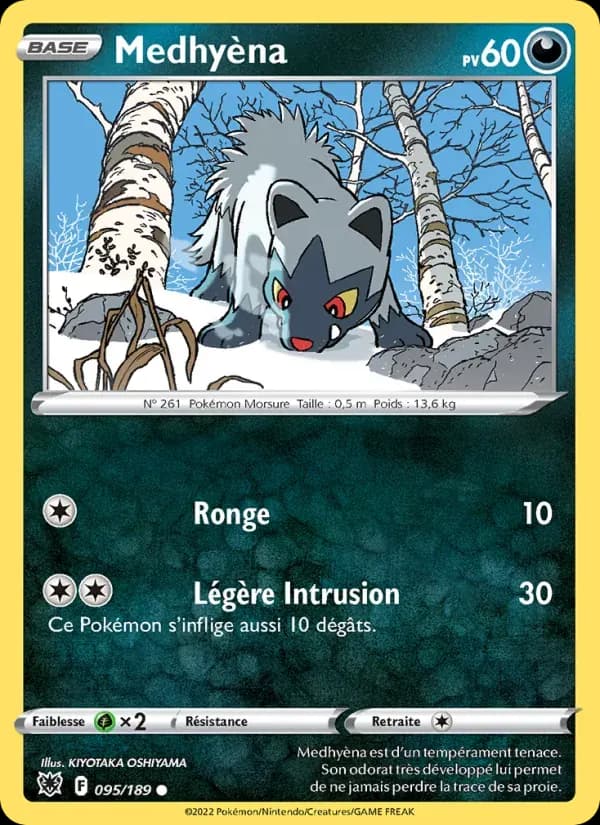 Medhyèna — Astres Radieux 95 French Pokémon card