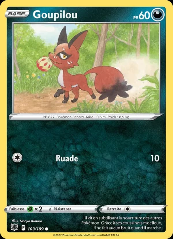 Goupilou — Astres Radieux 103 French Pokémon card