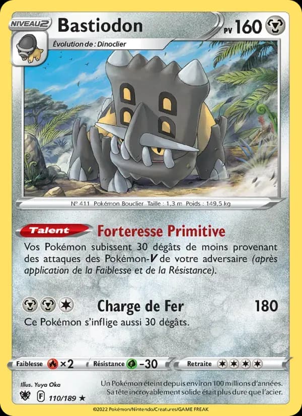 Bastiodon — Astres Radieux 110 French Pokémon card