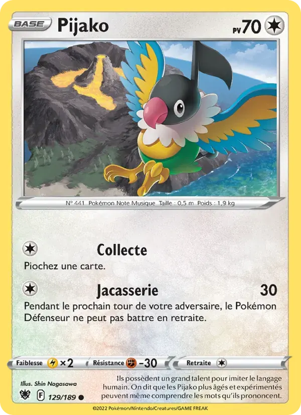 Pijako — Astres Radieux 129 French Pokémon card