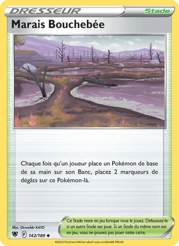 Marais Bouchebée — Astres Radieux 142 French Pokémon card