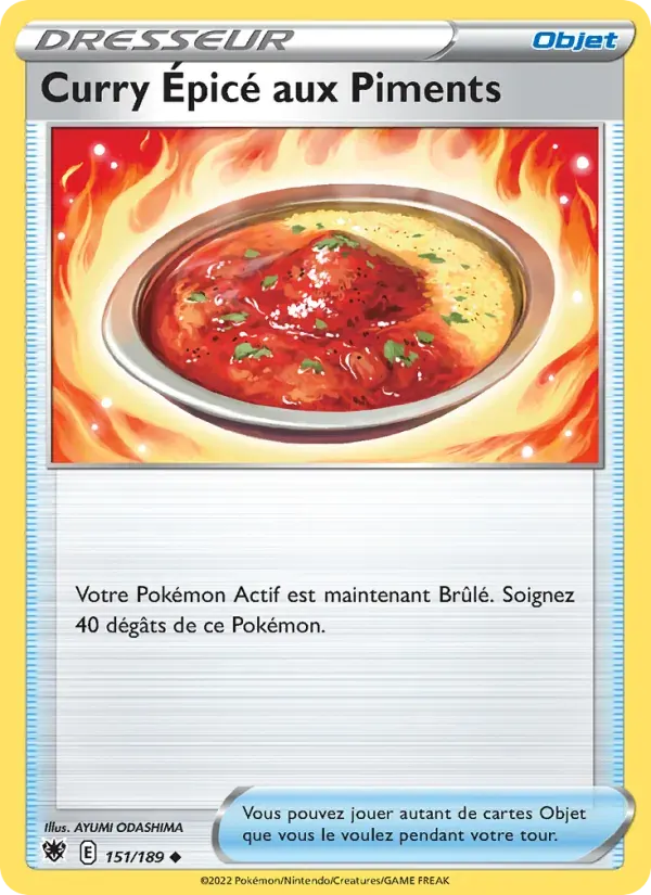 Curry Épicé aux Piments — Astres Radieux 151 French Pokémon card
