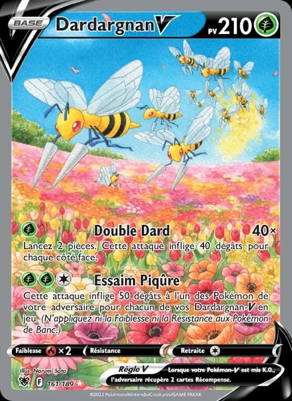 Dardargnan V — Astres Radieux 161 French Pokémon card