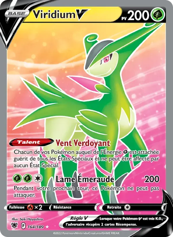 Viridium V — Astres Radieux 164 French Pokémon card