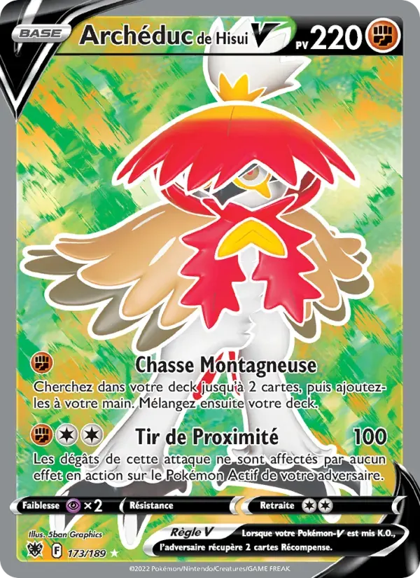 Archéduc de Hisui V — Astres Radieux 173 French Pokémon card