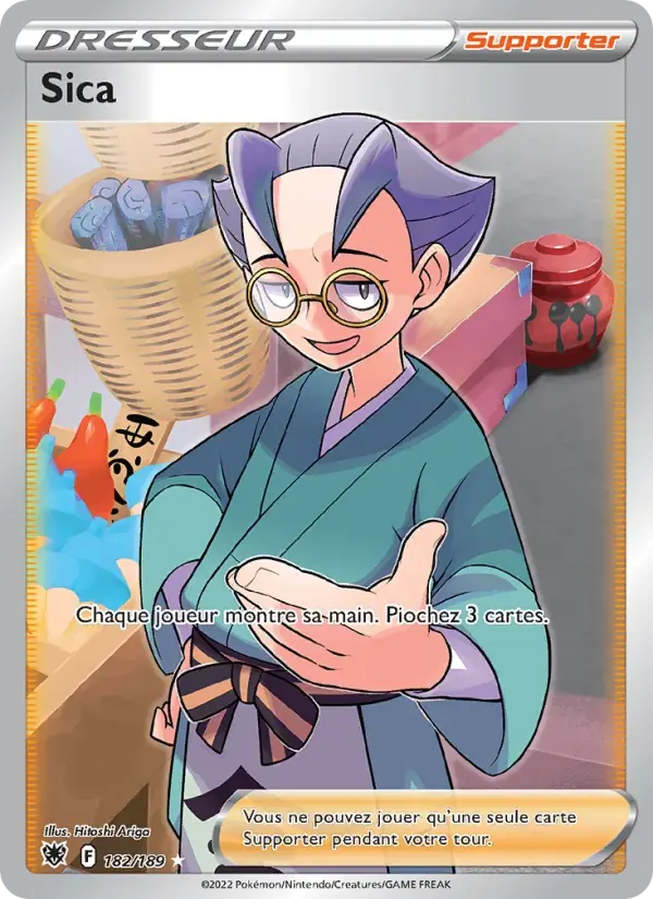 Sica — Astres Radieux 182 French Pokémon card