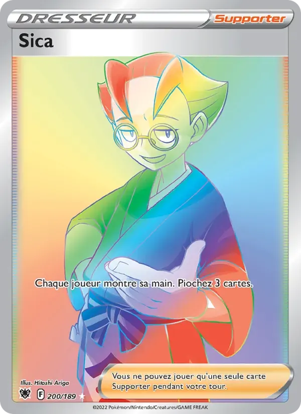 Sica — Astres Radieux 200 French Pokémon card