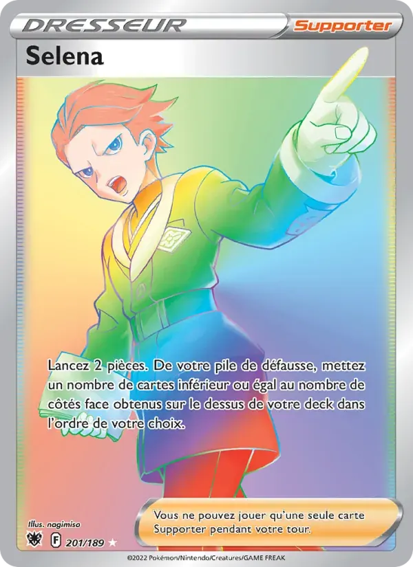 Selena — Astres Radieux 201 French Pokémon card