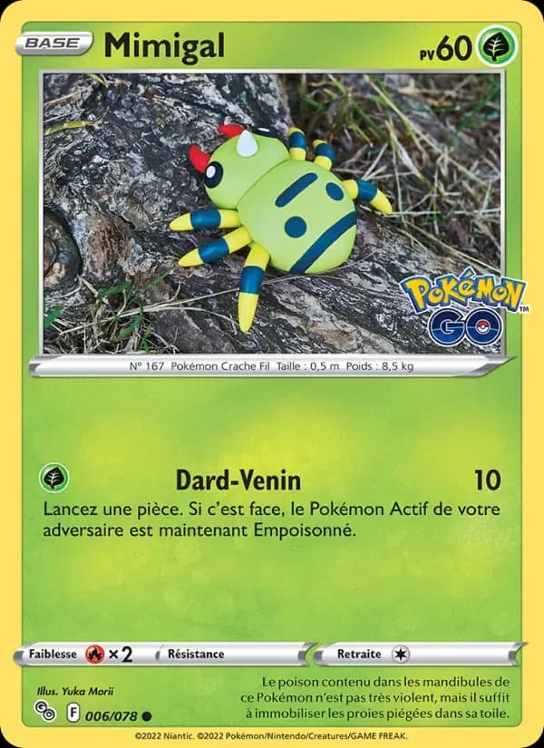 Mimigal — Pokémon GO 6 French Pokémon card