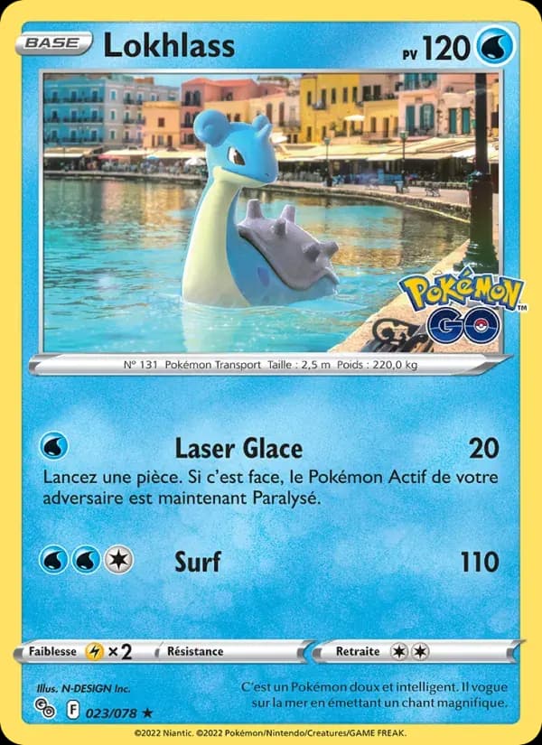 Lokhlass — Pokémon GO 23 French Pokémon card