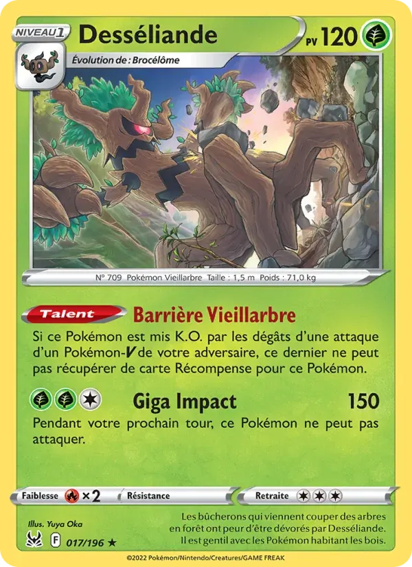 Desséliande — Origine Perdue 17 French Pokémon card