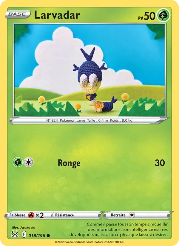 Larvadar — Origine Perdue 18 French Pokémon card