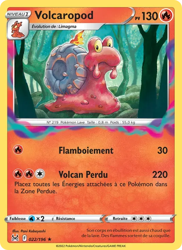 Volcaropod — Origine Perdue 22 French Pokémon card