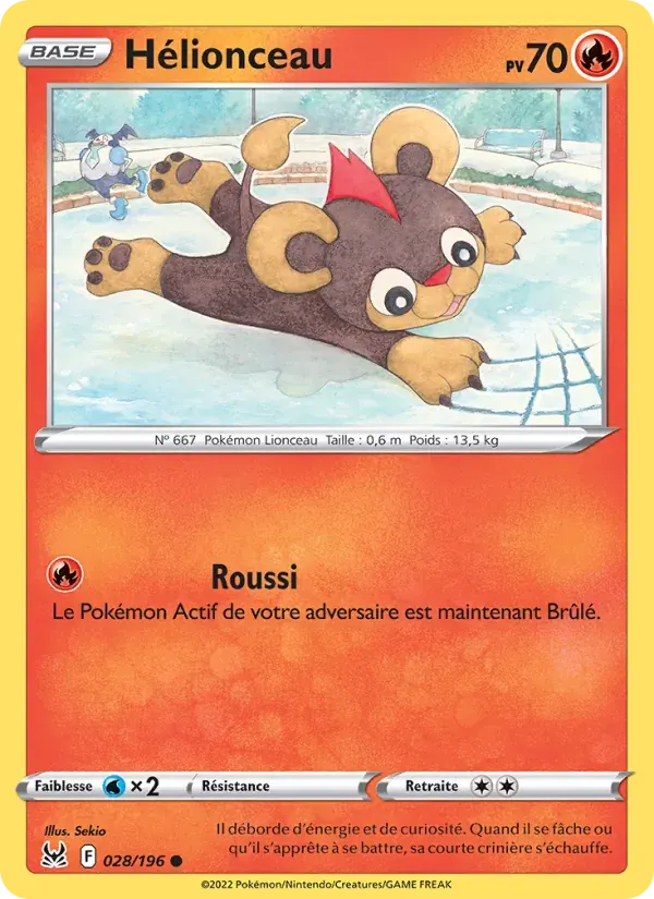 Hélionceau — Origine Perdue 28 French Pokémon card