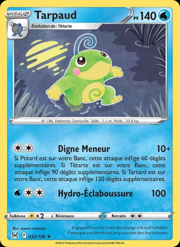 Tarpaud — Origine Perdue 32 French Pokémon card
