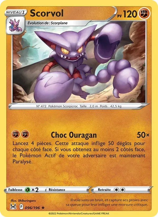 Scorvol — Origine Perdue 96 French Pokémon card